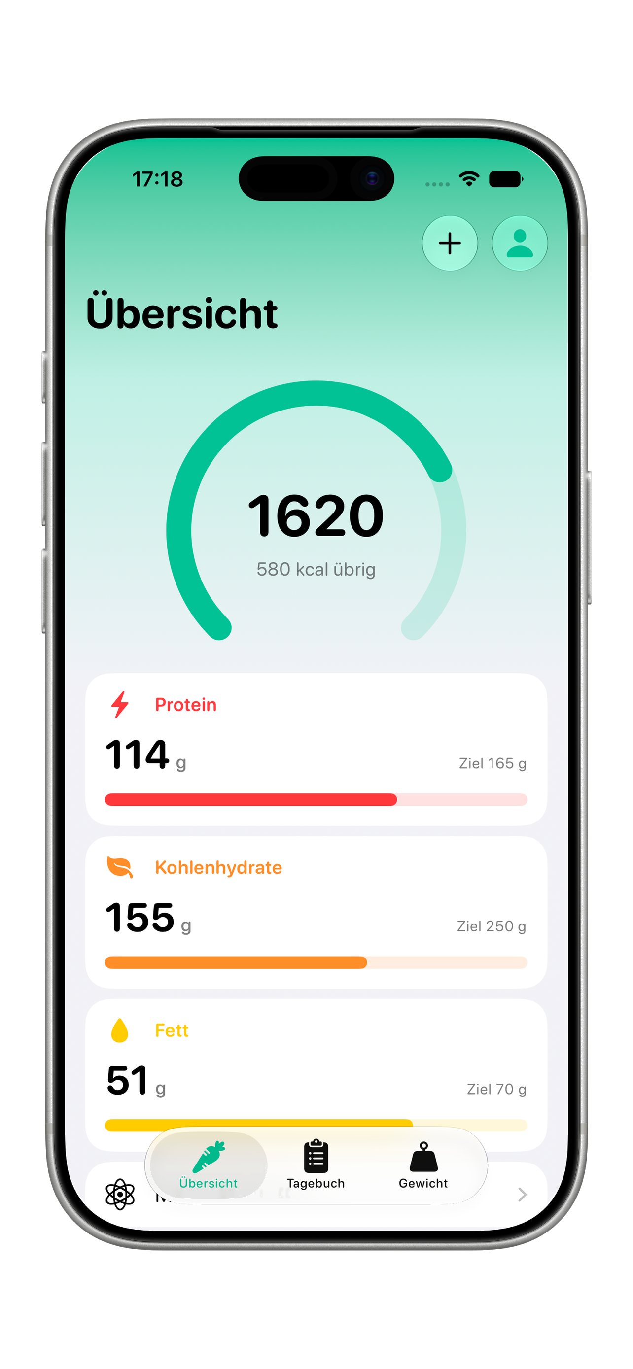 Nutrition App – Übersicht